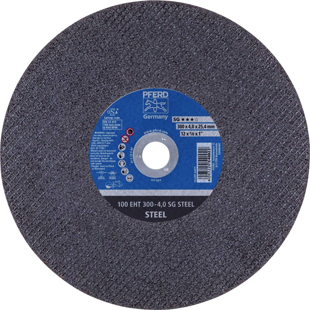 PFERD TOOLS 100 EHT 300-4,0 SG STEEL/25,4 61329125 Trennscheibe gerade 300mm 20 St. Gusseisen, Stahl