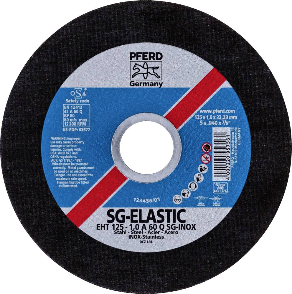 PFERD TOOLS EHT 125-1,0 SG CLASSIC STEELOX 61341106 Trennscheibe gerade 125mm 25 St. Edelstahl, Stahl