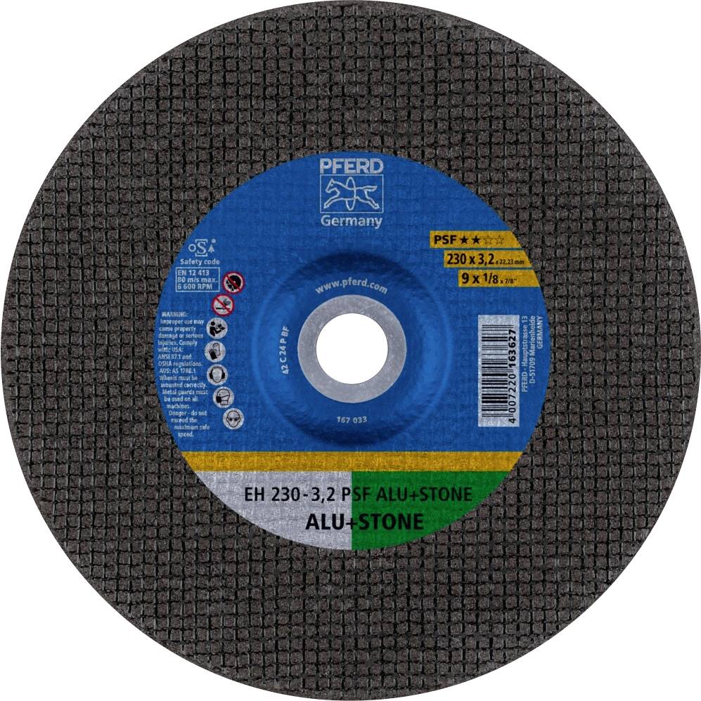 PFERD TOOLS EH 230-3,2 PSF ALU+STONE 61824222 Trennscheibe gekröpft 230mm 25 St. Aluminium, NE-Metalle, Titan, Titanlegierung