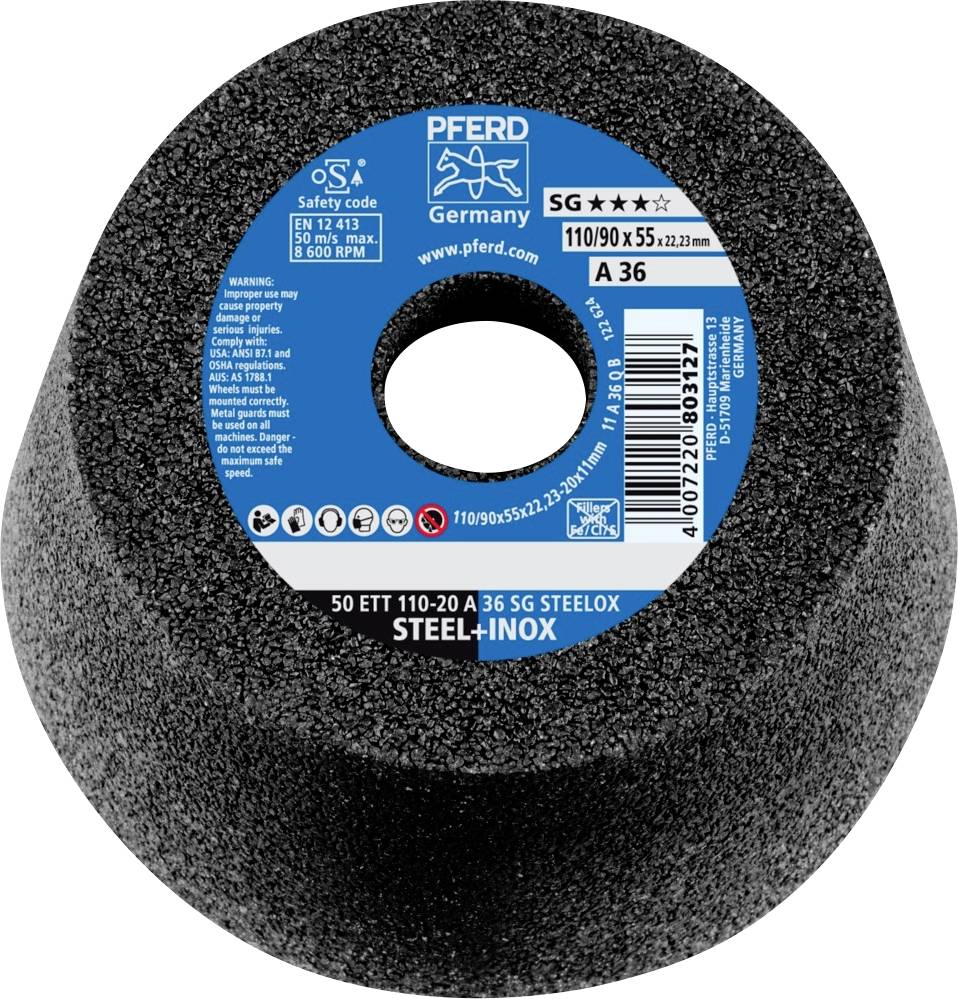 PFERD 63418226 Schleiftopf 50 ETT 110-20A 36 SG STEELOX 110mm 2St.