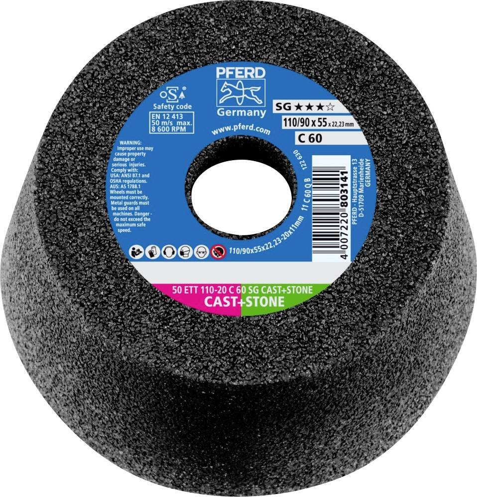 PFERD 63518424 Schleiftopf 50 ETT 110-20 C 60 SG CAST+STONE 110mm 2St.