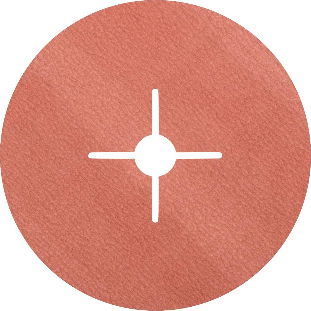 Ein rotes rundes Symbol mit einem weißen Kreuz und einem zentralen Kreis in der Mitte, möglicherweise ein Ziel- oder Fadenkreuzsymbol.