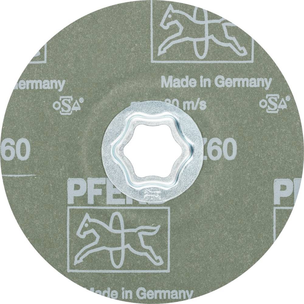 Schleifscheibe mit Tier-Logo und Aufschrift 'Made in Germany' sowie Geschwindigkeitsangabe '80 m/s'.