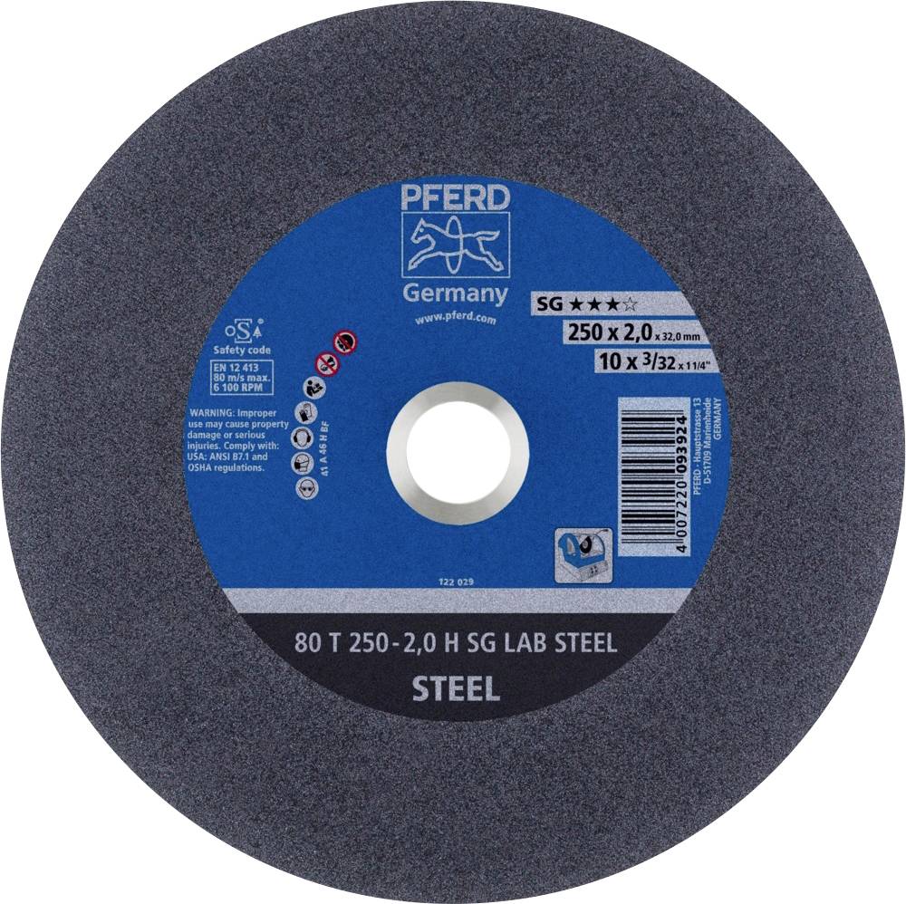 PFERD TOOLS 80 T 250-2,0 H SG LAB STEEL/32,0 66300060 Trennscheibe gerade 250mm 20 St. Vergütungsstahl, Gusseisen, Stahl, Stahl