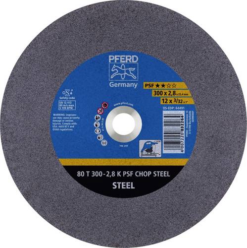 PFERD 80 T 300-2,8 K PSF CHOP STEEL/25,4 66323074 Trennscheibe gerade 300mm 25.4mm 20St.