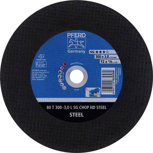 PFERD TOOLS 80 T 300-3,0 L SG CHOP HD STEEL/32,0 66323081 Trennscheibe gerade 300 mm 20 St. Vergütu