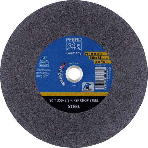PFERD TOOLS 80 T 350-2,8 K PSF CHOP STEEL/25,4 66323574 Trennscheibe gerade 350 mm 10 St. Vergütung