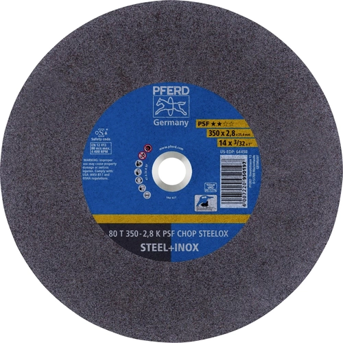 PFERD TOOLS 80 T 350-2,8 K PSF CHOP STEELOX/25,4 66323575 Trennscheibe gerade 350 mm 10 St. Edelsta PFERD TOOLS 80 T 350-2,8 K PSF CHOP STEELOX/25,4 66323575 Trennscheibe gerade 350 mm 10 St. Edelsta
