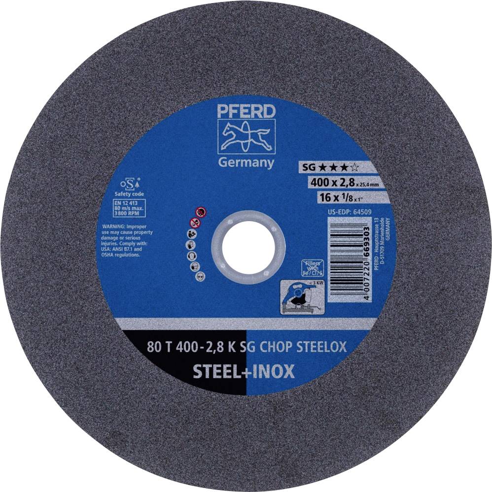 PFERD TOOLS 80 T 400-2,8 K SG CHOP STEELOX/25,4 66324091 Trennscheibe gerade 400 mm 10 St. Edelstah