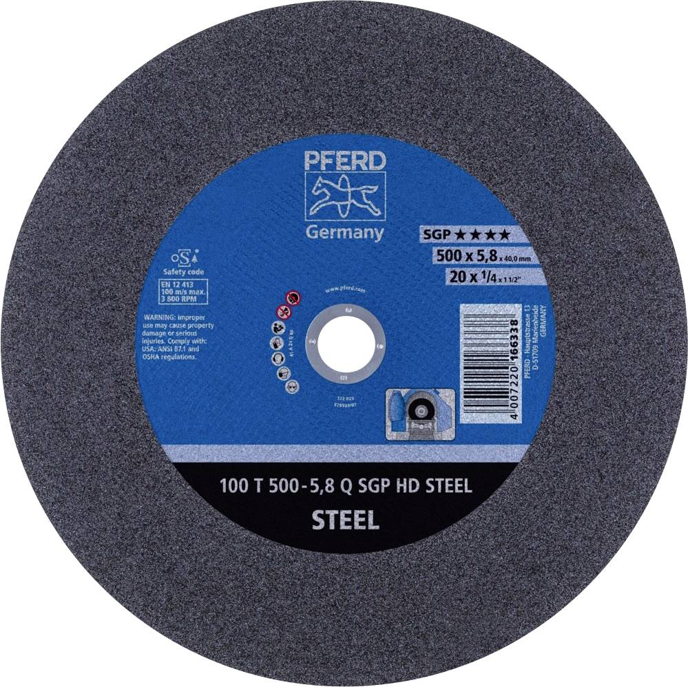 PFERD TOOLS 100 T 500-5,8 N SGP HD STEEL/40,0 66325205 Trennscheibe gerade 500mm 5 St. Vergütungsstahl, Stahl