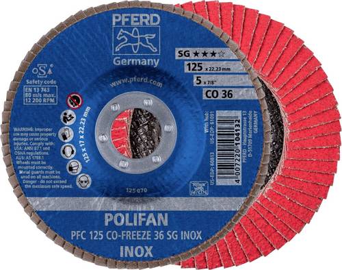 PFERD 67712536 Fächerschleifscheibe Durchmesser 125mm 10St.