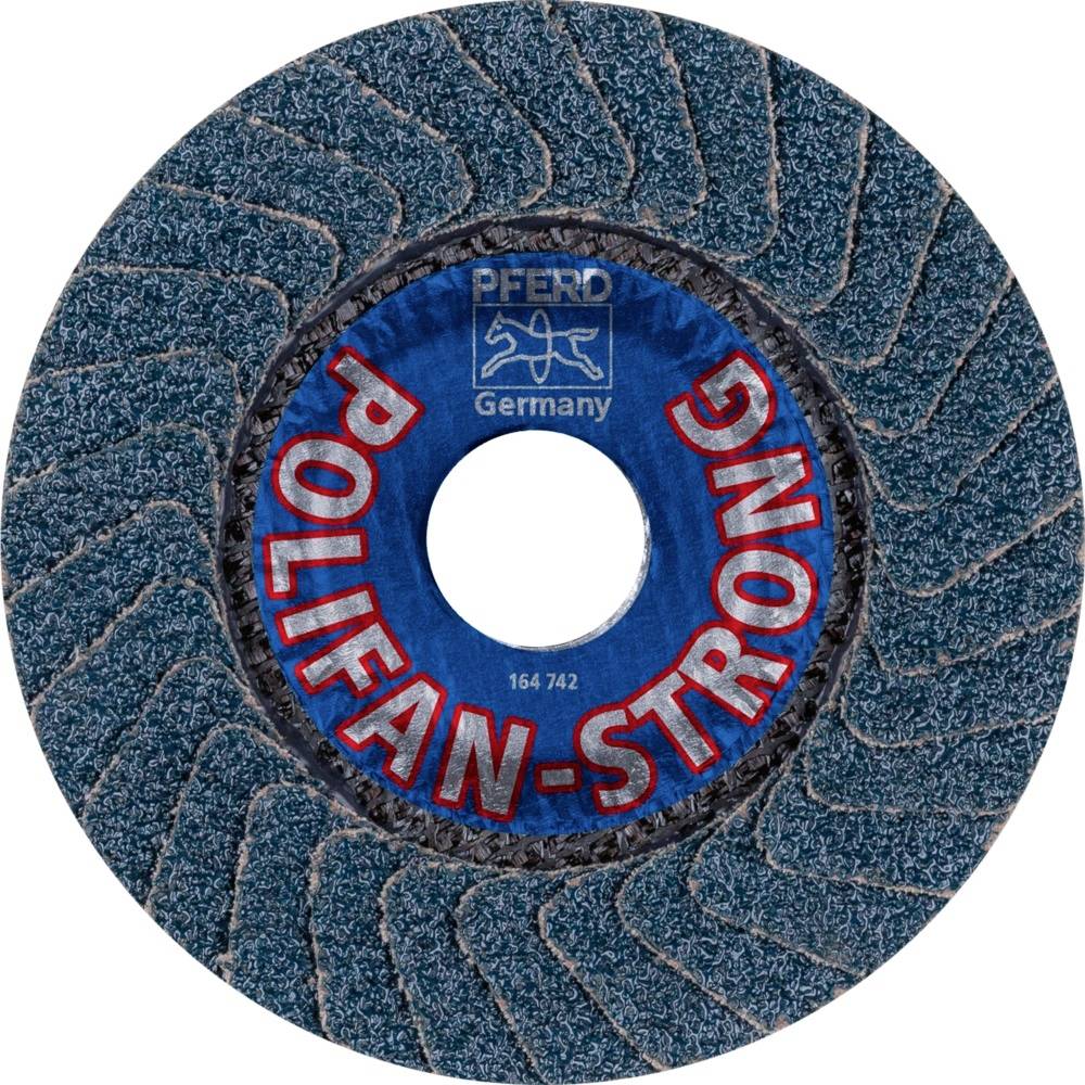 PFERD 67788015PFC 115 Z 36 SGP STRONG STEEL Fächerschleifscheibe Durchmesser 115mm Bohrungs-Ø 22.23mm Stahl 10St.