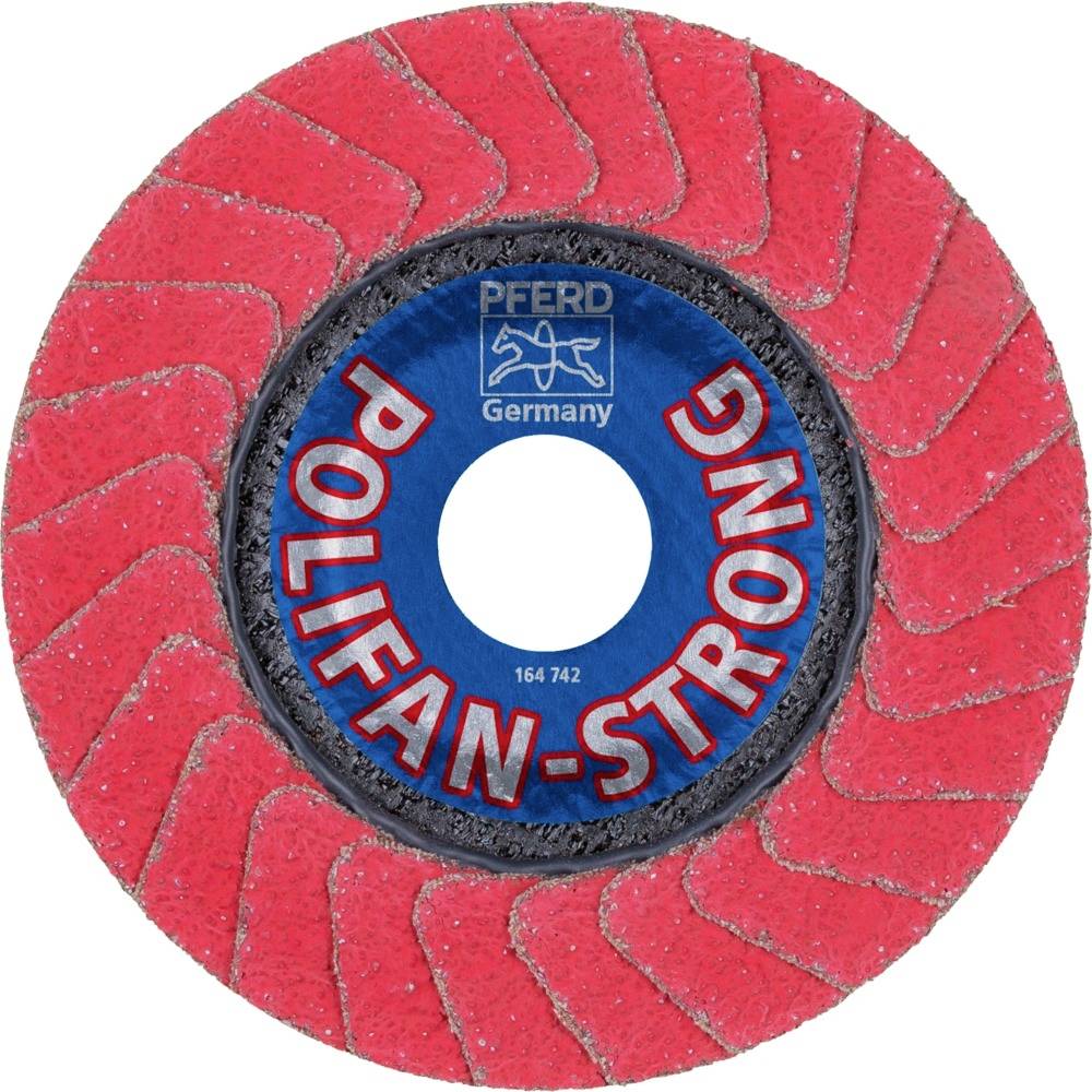 PFERD 67789015PFC 115 CO-FREEZE 36 SGP STRONG INOX Fächerschleifscheibe Durchmesser 115mm Bohrungs-Ø 22.23mm Kobaltbasislegierung