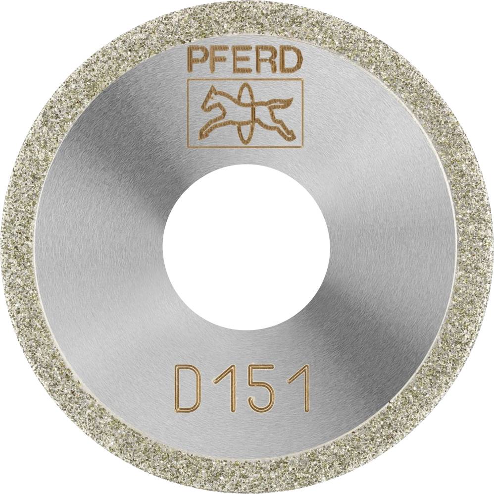 PFERD 68403015 D1A1R 30-1-10 D 151 GAD Diamanttrennscheibe Durchmesser 30mm Bohrungs-Ø 10mm Duroplast, Glas, Hartmetall, Abrasive
