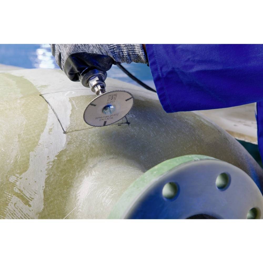 PFERD 68405063 D1A1R 50-2-6 D 357 GAG Diamanttrennscheibe Durchmesser 50mm Bohrungs-Ø 6mm Duroplast, Technische Keramik 1St.