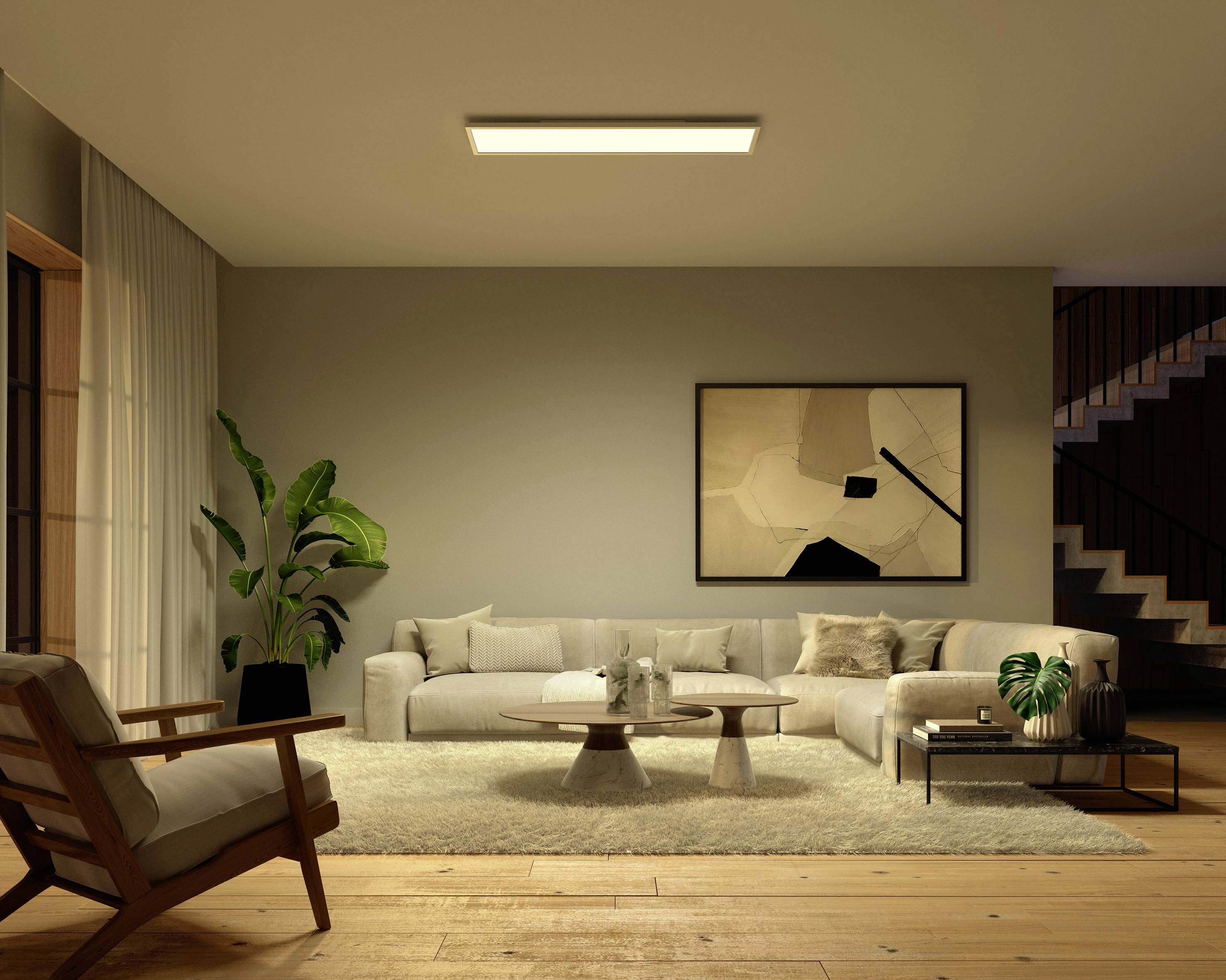Philips Hue LED-Panel 35505700 Hue White & Col. Amb. Surimu Panel 120x30cm LED fest eingebaut 60W
