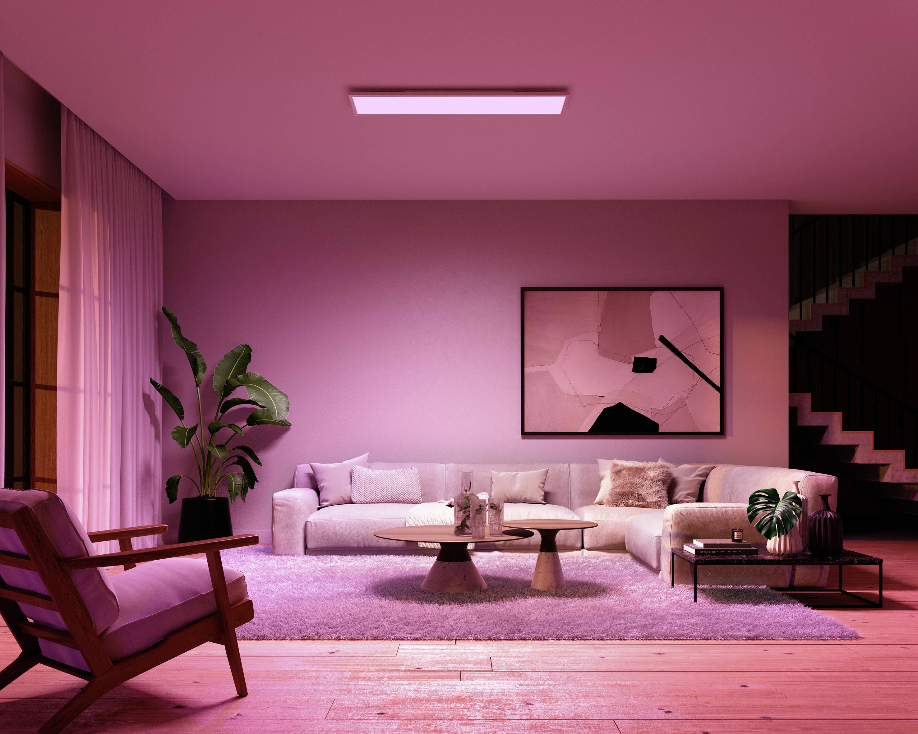 Philips Hue LED-Panel 35505700 Hue White & Col. Amb. Surimu Panel 120x30cm LED fest eingebaut 60W