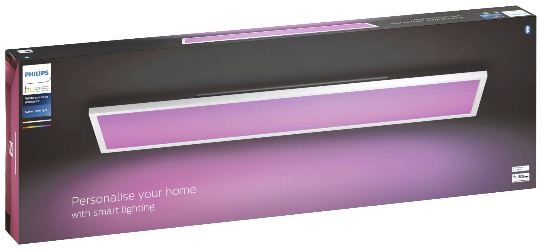 Philips Hue LED-Panel 35505700 Hue White & Col. Amb. Surimu Panel 120x30cm LED fest eingebaut 60W