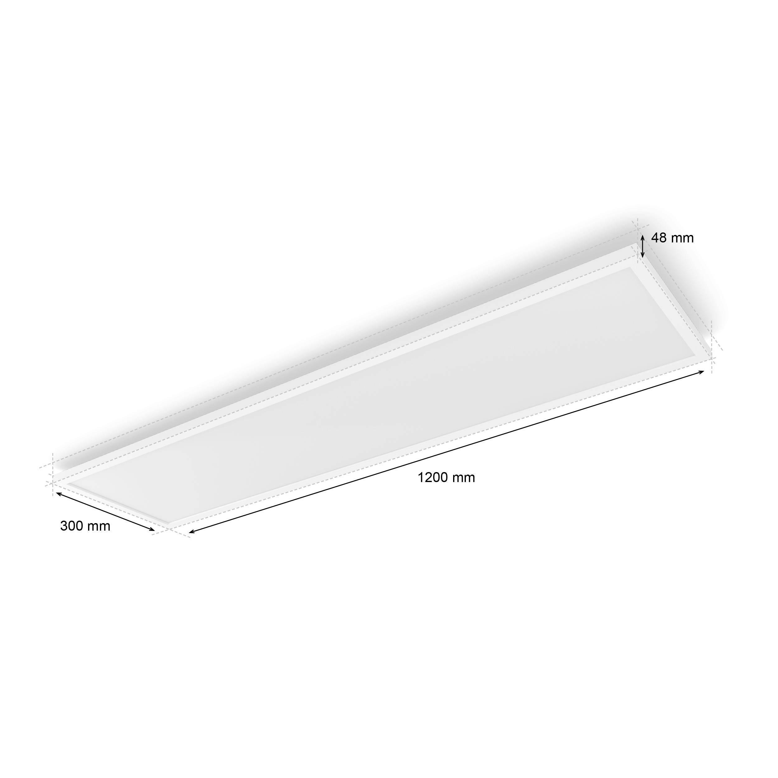 Philips Hue LED-Panel 35505700 Hue White & Col. Amb. Surimu Panel 120x30cm LED fest eingebaut 60W
