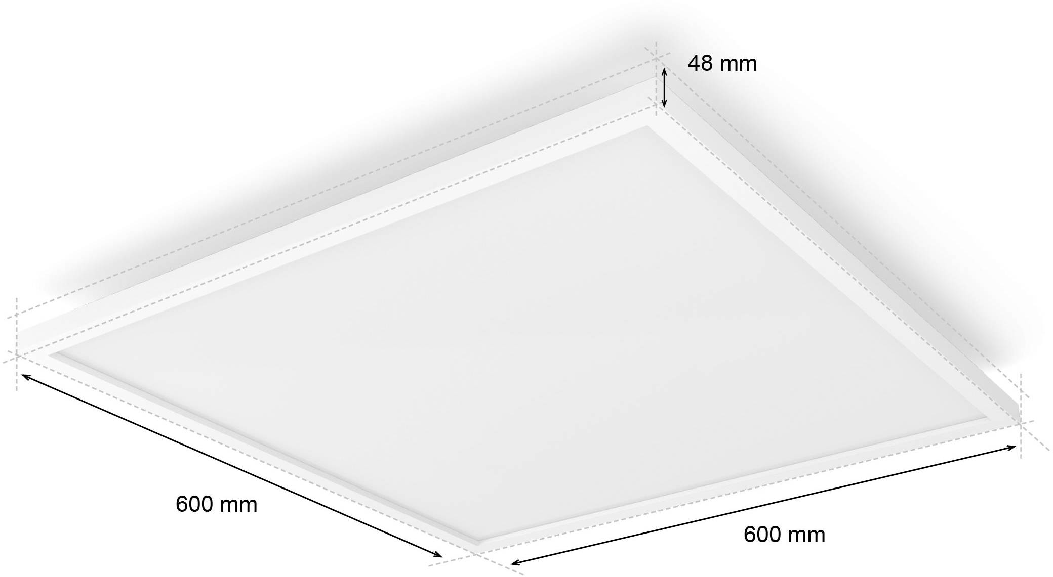 Philips LED LED-Panel 35507100 Hue White & Col. Amb. Surimu Panel 60x60cm LED fest eingebaut 60 W