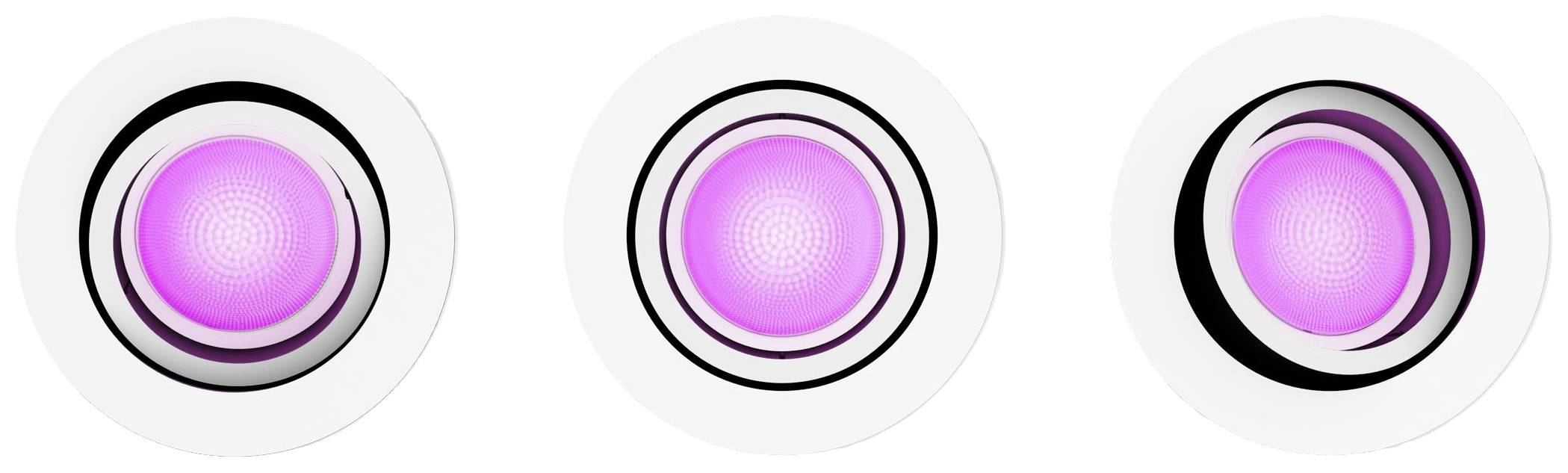 Philips LED LED-Deckenstrahler 871951434288000 Hue White & Col. Amb. Centura Einbauspot 3 flg. weiß 3x350lm GU10 17.1 W