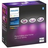 Philips LED LED-Deckenstrahler 871951434288000 Hue White & Col. Amb. Centura Einbauspot 3 flg. weiß 3x350lm GU10 17.1 W Philips LED LED-Deckenstrahler 871951434288000 Hue White & Col. Amb. Centura Einbauspot 3 flg. weiß 3x350lm GU10 17.1 W
