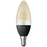 Philips Hue LED-Leuchtmittel 871951430223500 EEK: G (A - G) Hue White E14 Kerze Einzelpack Filament 300lm E14 4.5 W Warmweiß EEK: G (A - G) Philips Hue LED-Leuchtmittel 871951430223500 EEK: G (A - G) Hue White E14 Kerze Einzelpack Filament 300lm E14 4.5 W Warmweiß EEK: G (A - G)