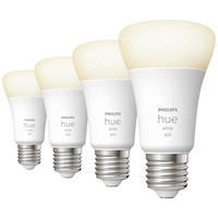 Philips Hue LED-Leuchtmittel (4er Set) 871951431914100 EEK: F (A - G) Hue White E27 Viererpack 4x800lm 60W E27 36 W Warmweiß EEK: F (A - G) Philips Hue LED-Leuchtmittel (4er Set) 871951431914100 EEK: F (A - G) Hue White E27 Viererpack 4x800lm 60W E27 36 W Warmweiß EEK: F (A - G)