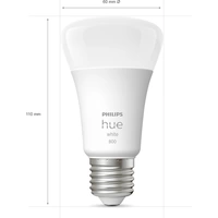 Philips Hue LED-Leuchtmittel (4er Set) 871951431914100 EEK: F (A - G) Hue White E27 Viererpack 4x800lm 60W E27 36 W Warmweiß EEK: F (A - G) Philips Hue LED-Leuchtmittel (4er Set) 871951431914100 EEK: F (A - G) Hue White E27 Viererpack 4x800lm 60W E27 36 W Warmweiß EEK: F (A - G)