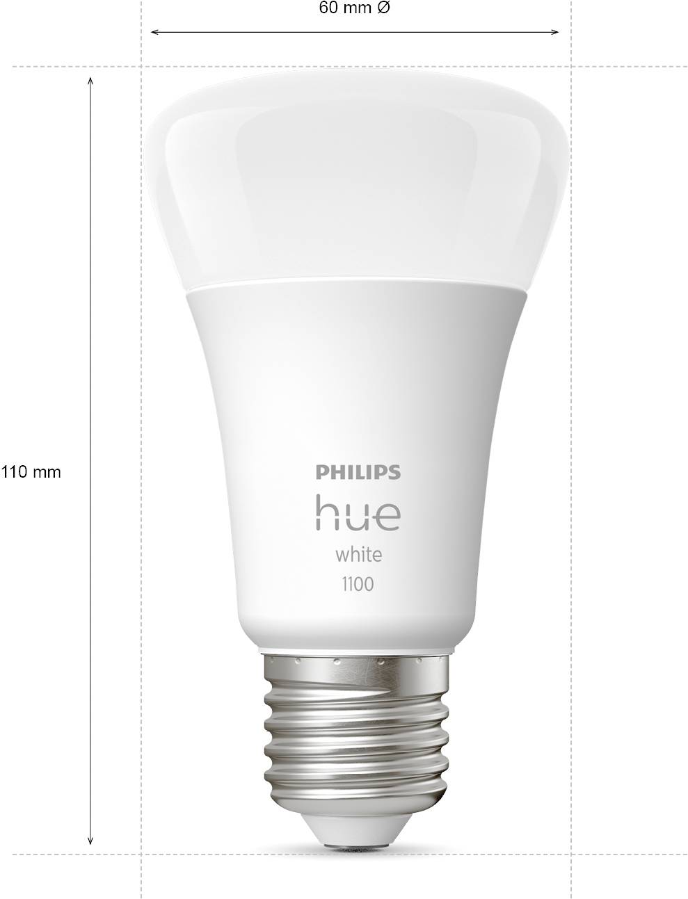 Philips LED LED-Leuchtmittel 871951428823200 EEK: F (A - G) Hue White E27 Einzelpack 1050lm 75W E27 9.5 W Warmweiß