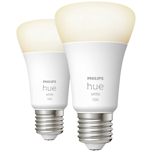 Philips Lighting Hue LED-Leuchtmittel (2er-Set) 871951428919200 EEK: F (A - G) Hue White E27 Doppel