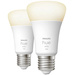 Philips Lighting Hue LED-Leuchtmittel (2er-Set) 871951428919200 EEK: F (A - G) Hue White E27 Doppel