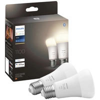 Philips Hue LED-Leuchtmittel (2er-Set) 871951428919200 EEK: F (A - G) Hue White E27 Doppelpack 2x1050lm 75W E27 19 W Warmweiß EEK: F (A - G) Philips Hue LED-Leuchtmittel (2er-Set) 871951428919200 EEK: F (A - G) Hue White E27 Doppelpack 2x1050lm 75W E27 19 W Warmweiß EEK: F (A - G)