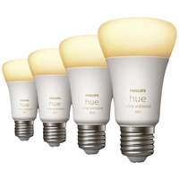 Philips Hue LED-Leuchtmittel (4er Set) 871951432828000 EEK: F (A - G) Hue White Ambiance E27 Viererpack 4x570lm 60W E27 9 W Warmweiß bis Kaltweiß Philips Hue LED-Leuchtmittel (4er Set) 871951432828000 EEK: F (A - G) Hue White Ambiance E27 Viererpack 4x570lm 60W E27 9 W Warmweiß bis Kaltweiß