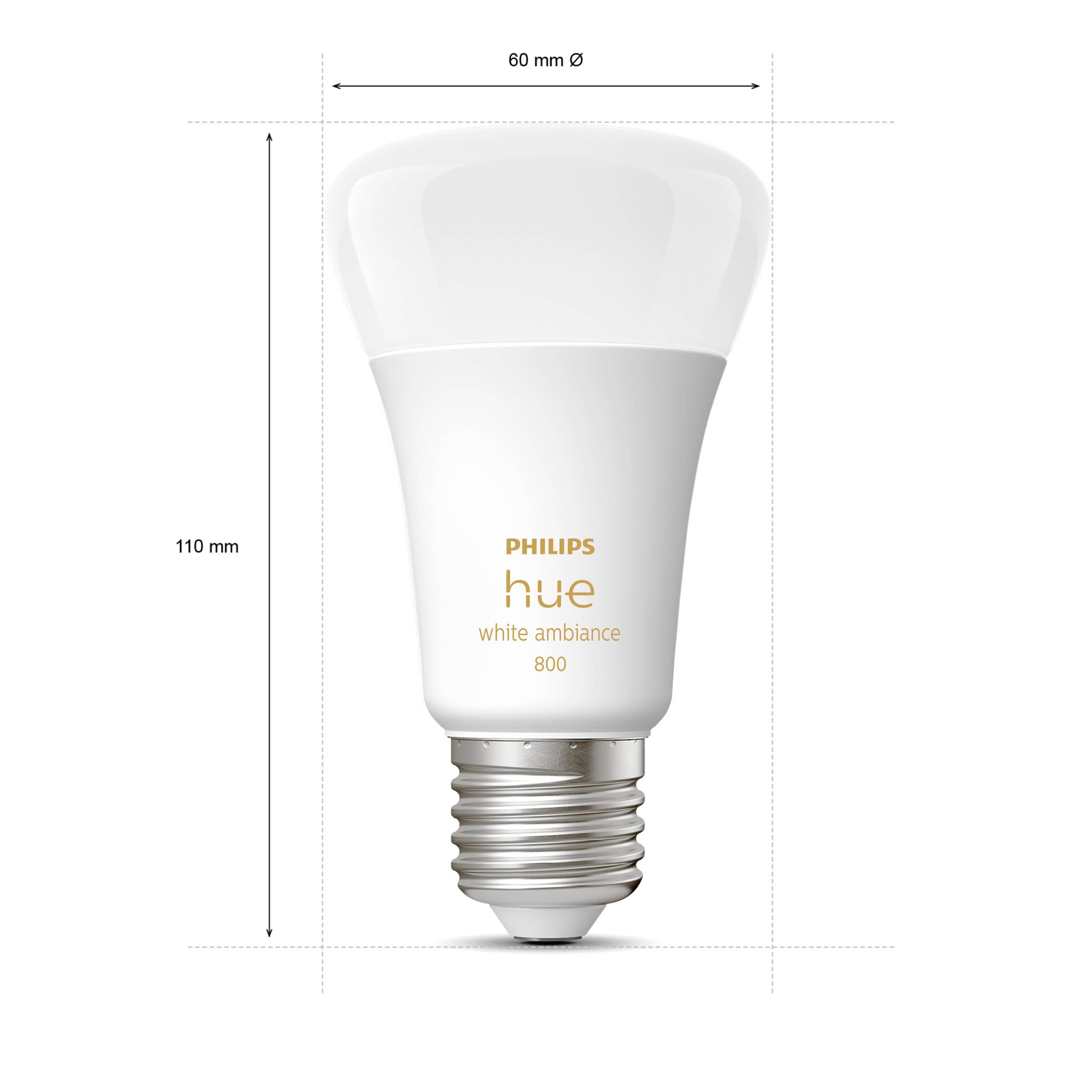 Philips LED LED-Leuchtmittel 871951429111900 EEK: F (A - G) Hue White Ambiance Einzelpack 800lm 75W E27 11 W Warmweiß bis Kaltweiß