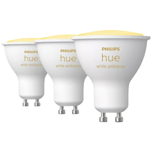 Philips Lighting Hue LED-Leuchtmittel 871951434280400 EEK: G (A - G) Hue White Ambiance GU10 Dreierpack 3x350lm GU10 12.9W