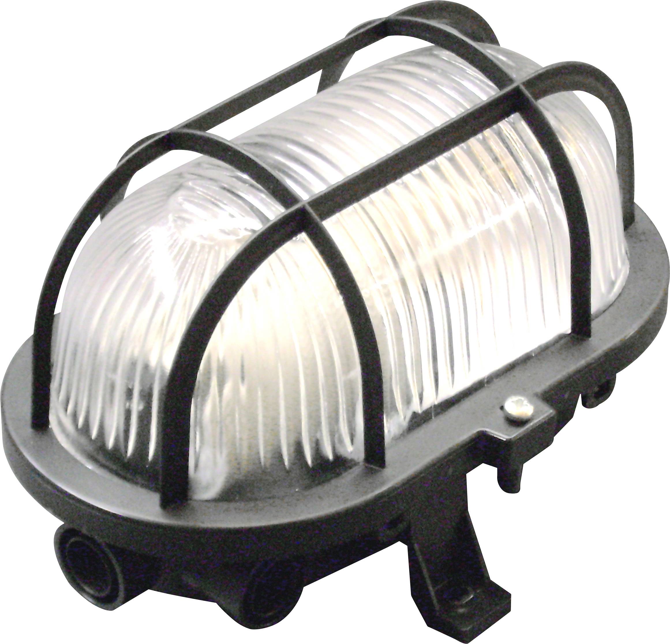 Müller-Licht Oval Feuchtraumleuchte E27 Schwarz