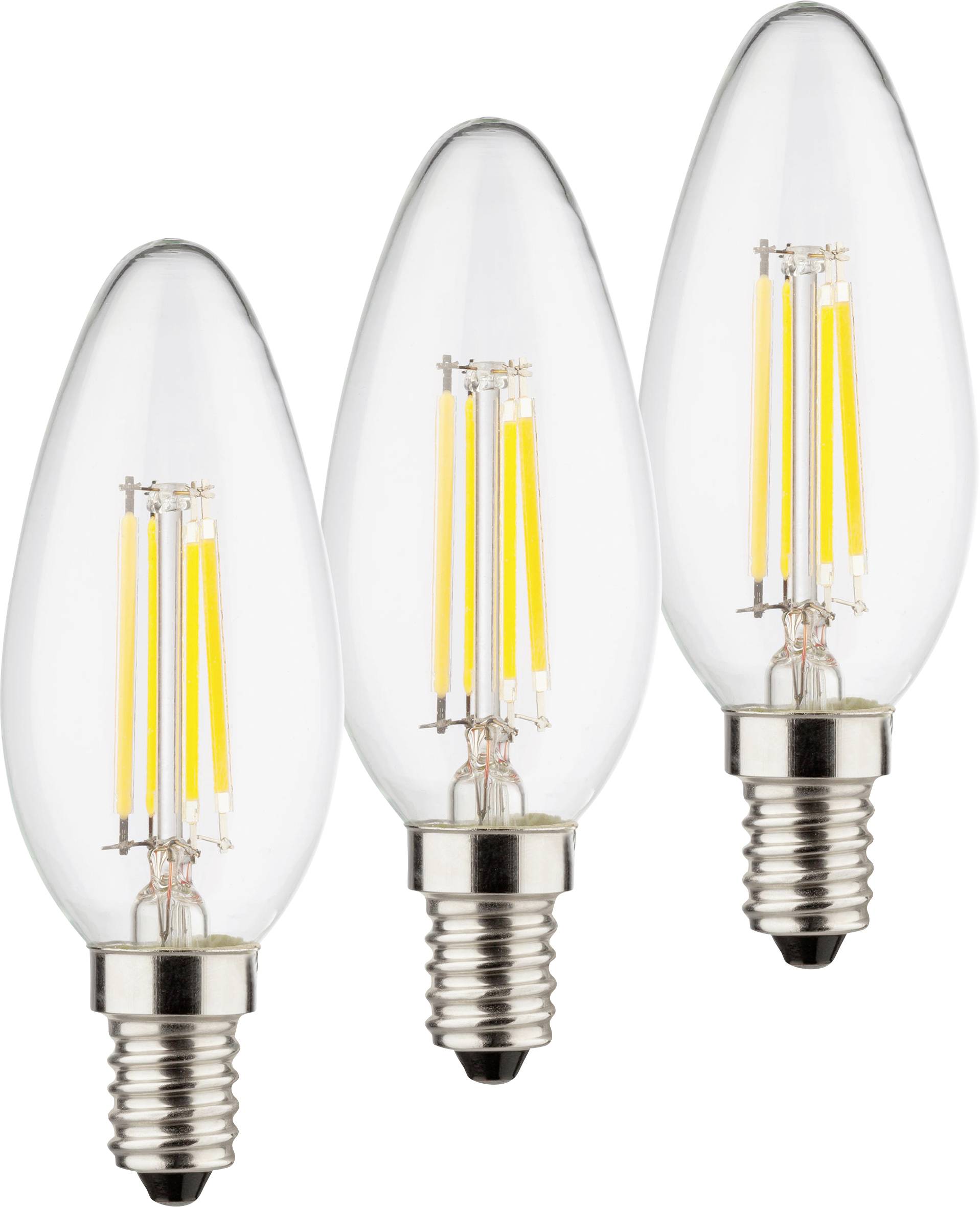 Müller-Licht 400291 LED EEK E (A - G) E14 Kerzenform 4.2 W = 40 W Warmweiß 3 St.