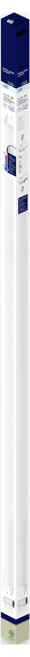 Müller-Licht LED-Röhre EEK: F (A - G) G13 Röhrenform 16.5W Kaltweiß (Ø x L) 28mm x 1200mm 1St.