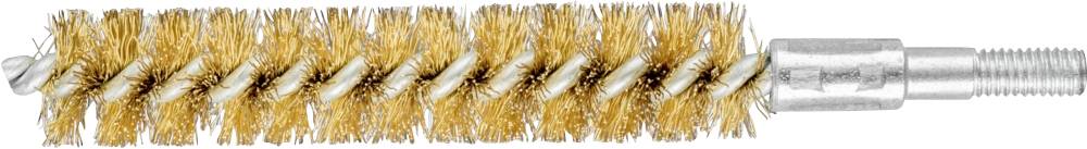 Drahtbürstenaufsatz für Bohrmaschine, geeignet zum Reinigen von Oberflächen oder Entfernen von Rost und Farbe.