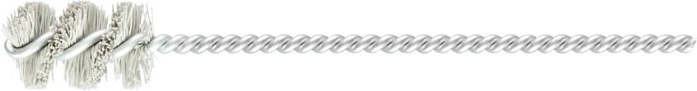 Verzierter Bildrand mit floralen Elementen und keltischen Knoten, in Grau- und Beigetönen.