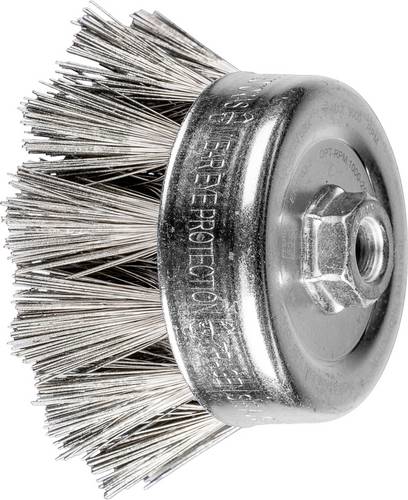 Topfbürste gezopft tbg ø 100 mm M14 Edelstahl-Diamant-Draht-Ø 050 mm Korn 270 - Pferd