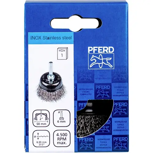 PFERD TOOLS Topfbürste POS TBU 50/6 INOX 0,30 UNIVERSAL (1) 43740163 1St. PFERD TOOLS Topfbürste POS TBU 50/6 INOX 0,30 UNIVERSAL (1) 43740163 1St.