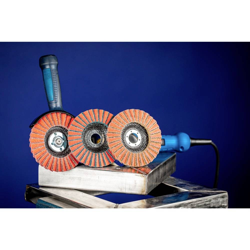 PFERD 44698006 SET PVZ 125 CO-COOL Fächerschleifscheibe Durchmesser 125mm Bohrungs-Ø 22.23mm Aluminium, Kobaltbasislegierung