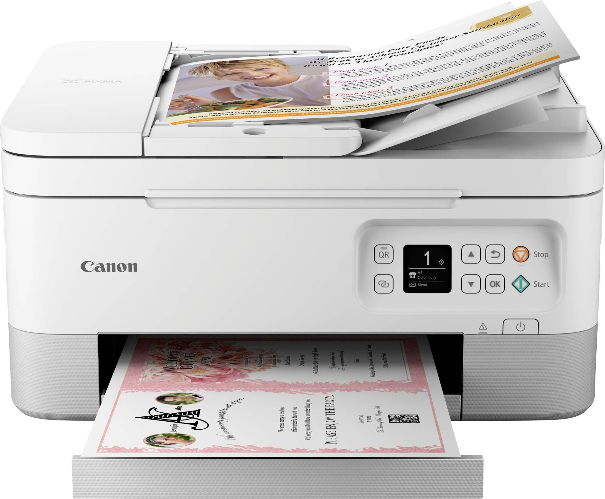 Canon PIXMA TS7451a Multifunktionsdrucker Tintenstrahl Farbe A4 Drucker, Scanner, Kopierer WLAN, USB, Bluetooth®