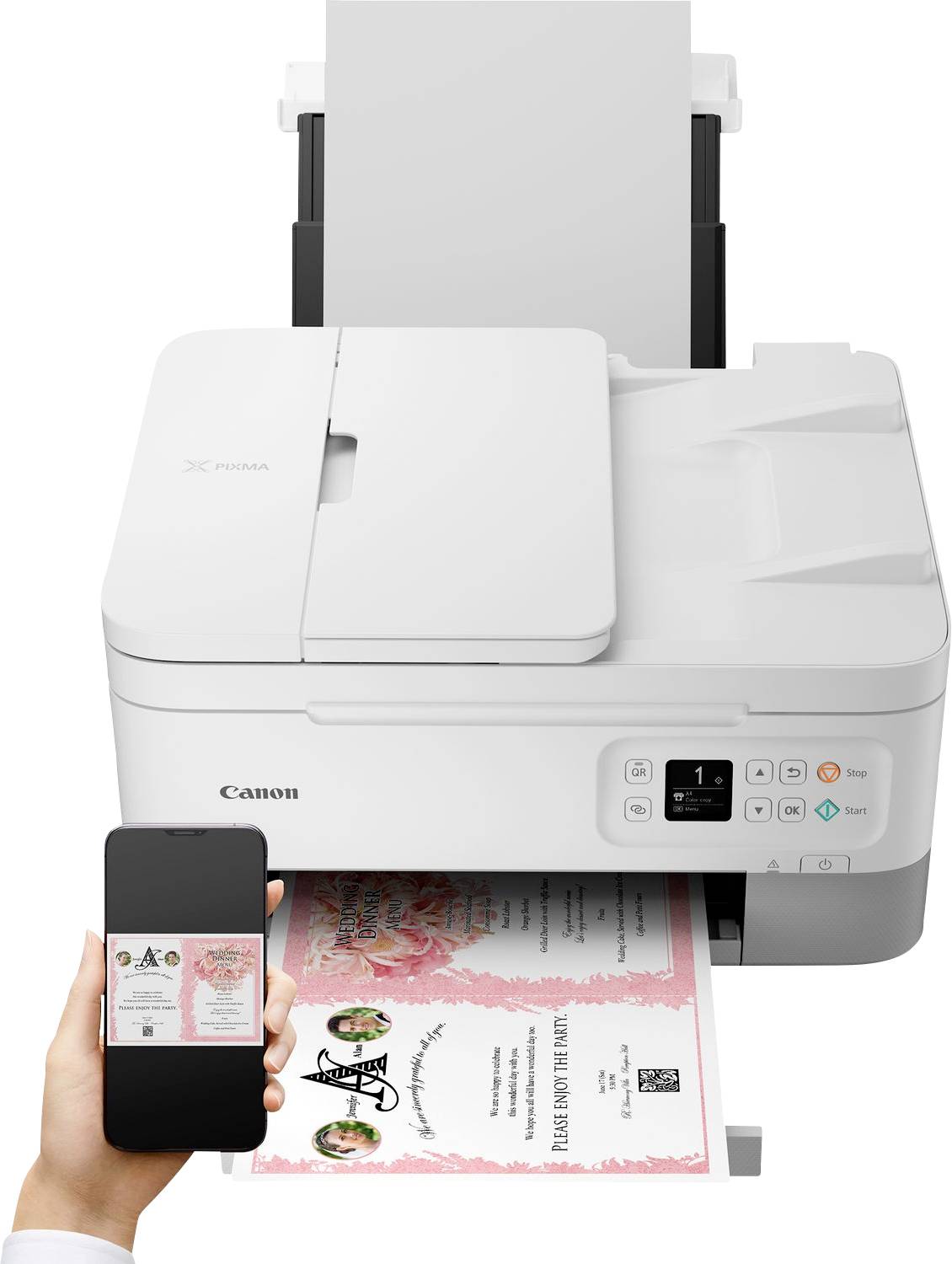 Canon PIXMA TS7451a Multifunktionsdrucker Tintenstrahl Farbe A4 Drucker, Scanner, Kopierer WLAN, USB, Bluetooth®