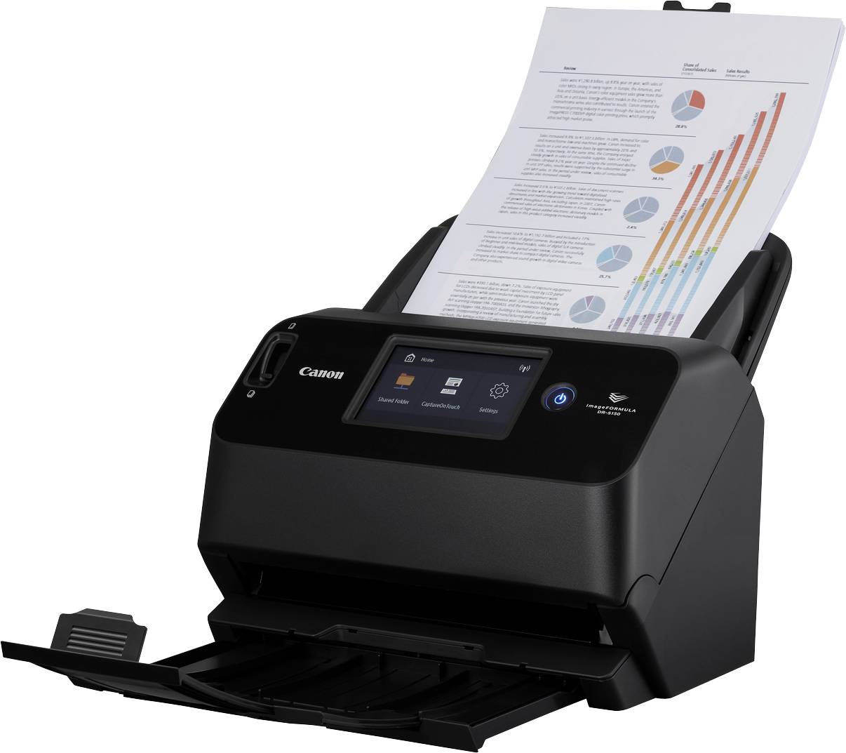 Canon imageFORMULA DR-S150 Dokumentenscanner 600 x 600 dpi 45 Seiten/min USB-A (USB 2.0), LAN (10/100/1000 MBit/s), WLAN, USB-A (USB 3.2 Gen 1)