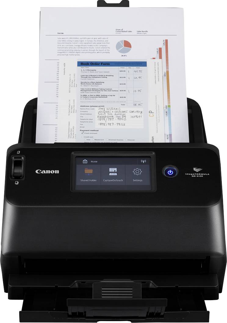 Canon imageFORMULA DR-S130 Dokumentenscanner 600 x 600 dpi 30 Seiten/min USB 2.0, WLAN, USB 3.2 Gen 1 (USB 3.0)