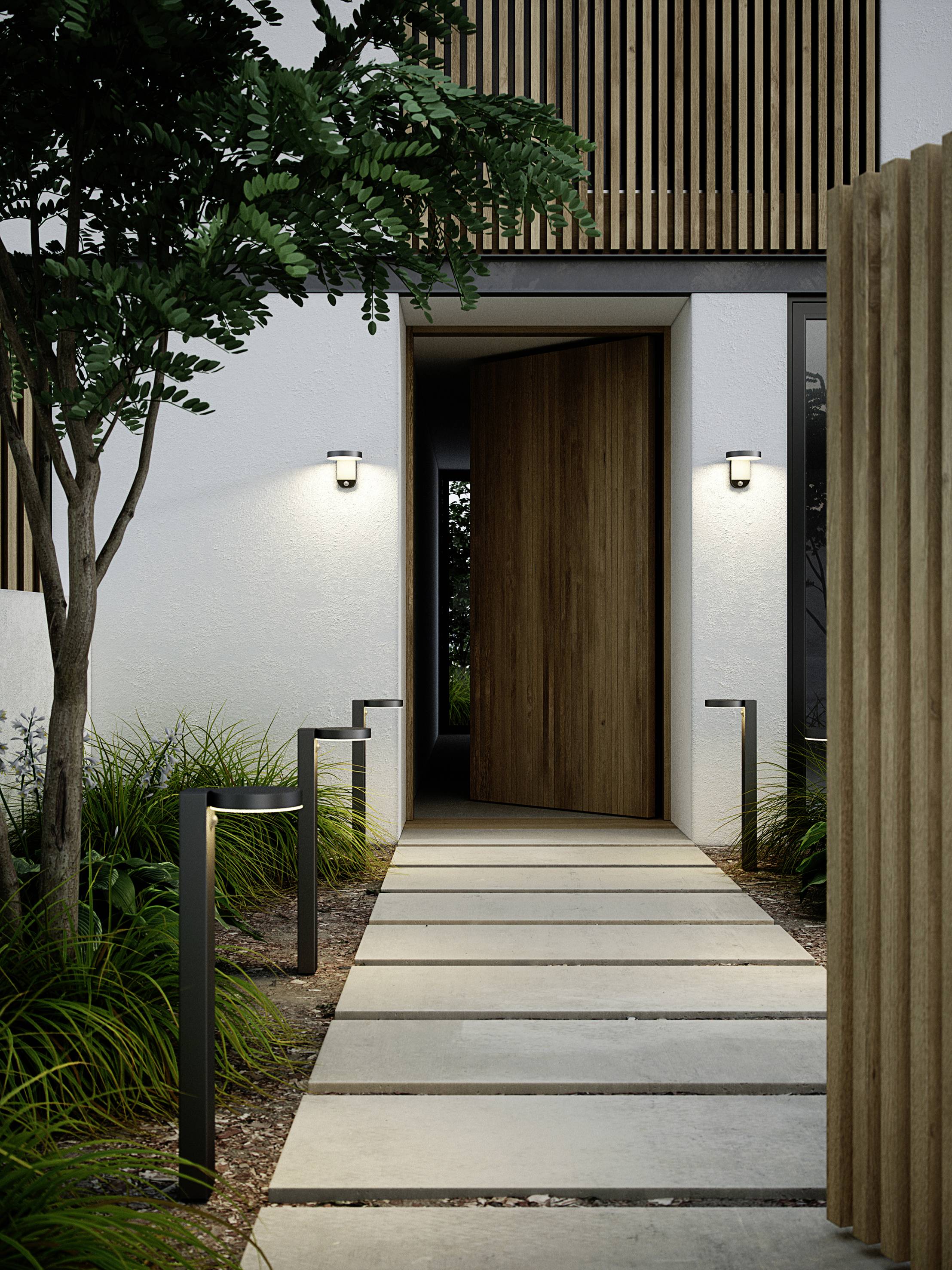 Nordlux 2118141003 Rica Solar-Außenwandleuchte LED 5W Schwarz