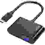Hama 00200313 USB-C® / HDMI / VGA Adaptateur [1x USB-C® mâle - 1x VGA femelle, HDMI femelle] noir